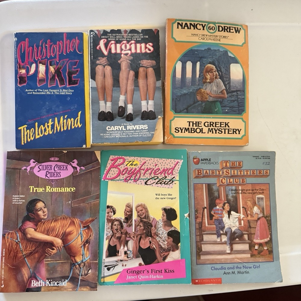 Lot Of 6 Vintage Teen Paperback Books Virgins The Boyfriend Club Romance